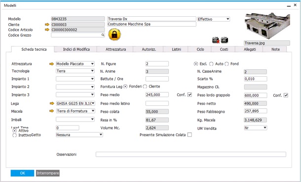 MetalOne software per fonderie