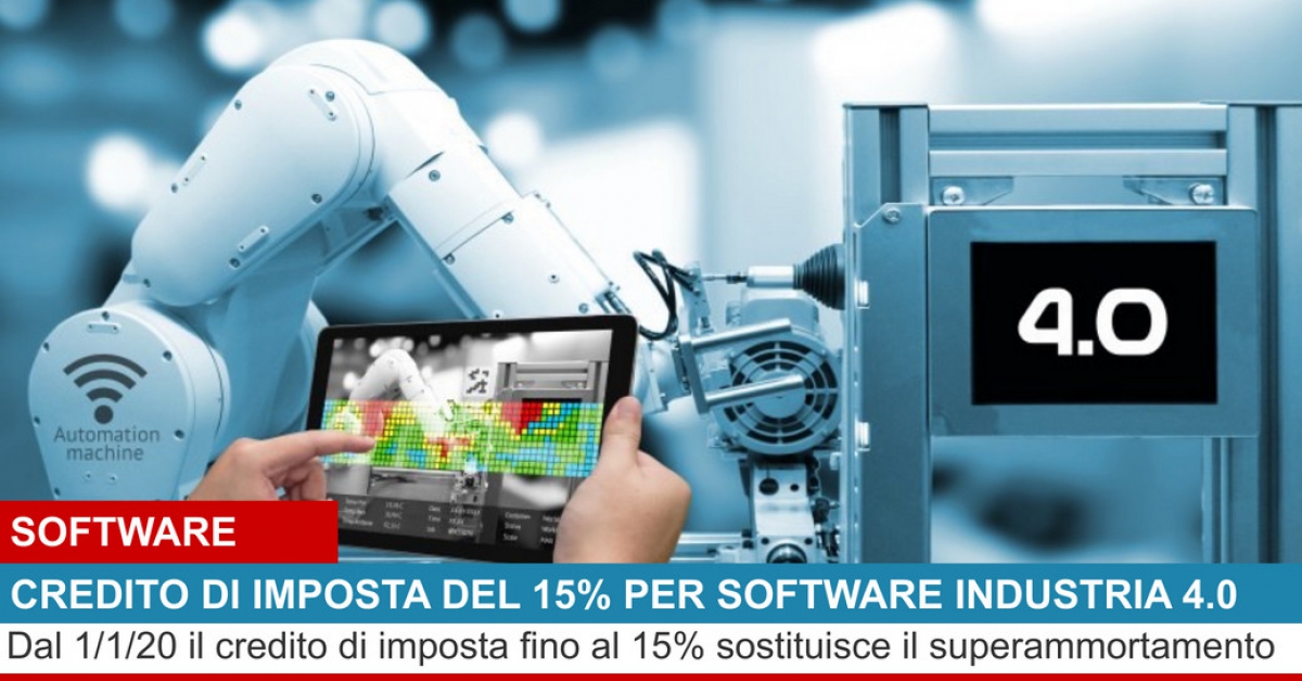 SUPER BONUS DEL 15% PER SOFTWARE INDUSTRIA 4.0